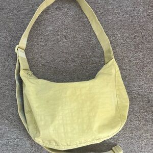 Butter yellow medium Crescent Bag
